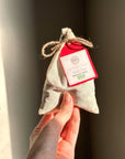 Herbal bath tea with lavender and rose for relaxation and self-love rituals.
