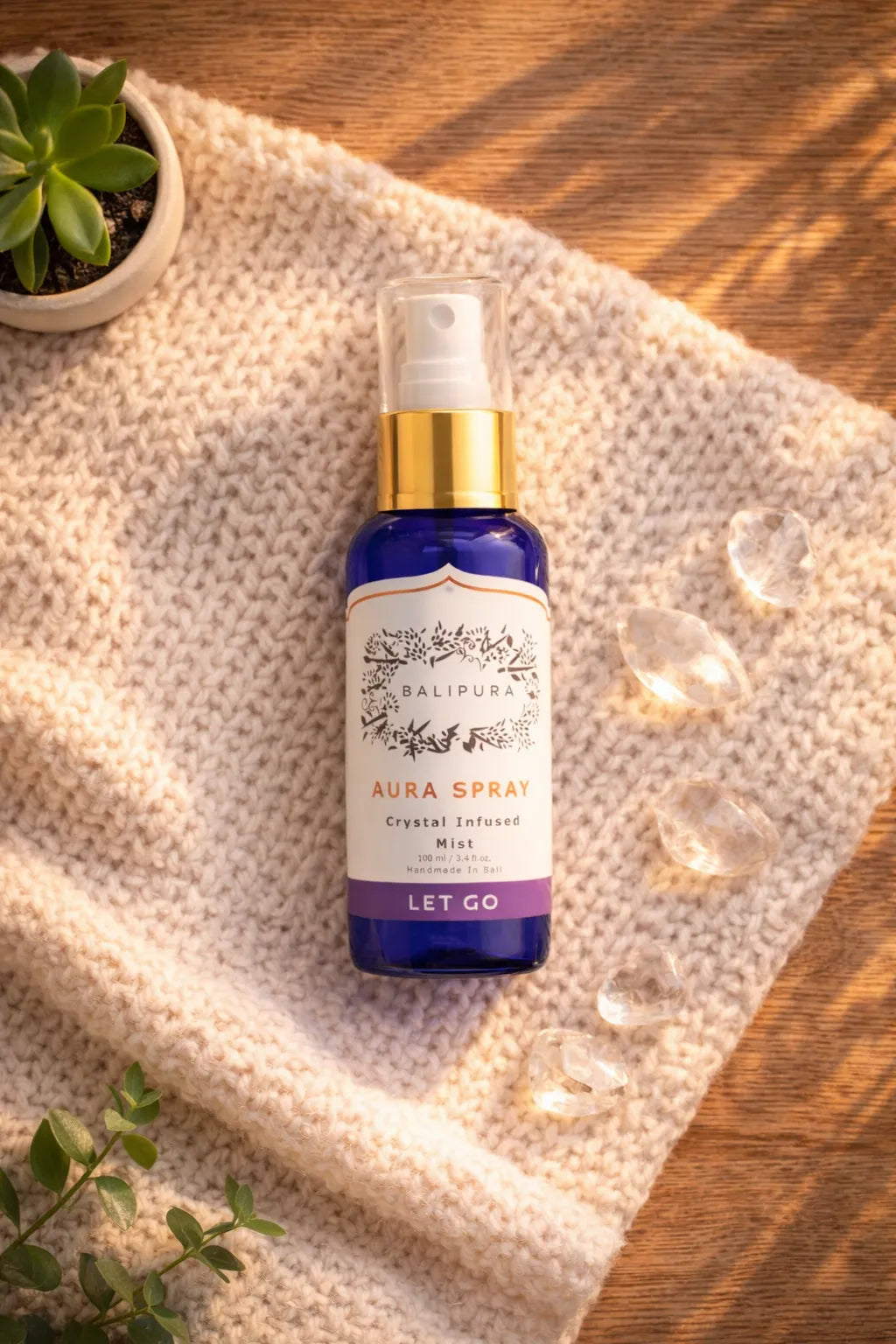 Aromatherapy aura spray for letting go, stress relief, and refreshing your energy and space