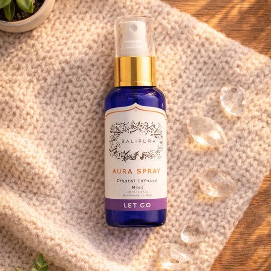 Aromatherapy aura spray for letting go, stress relief, and refreshing your energy and space