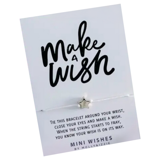 Make a wish bracelet - Silver jewelry 