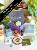 Mother Gaia subscription box with spiritual and self-care tools designed to nurture mindfulness, grounding, and a sacred connection with Mother Earth.