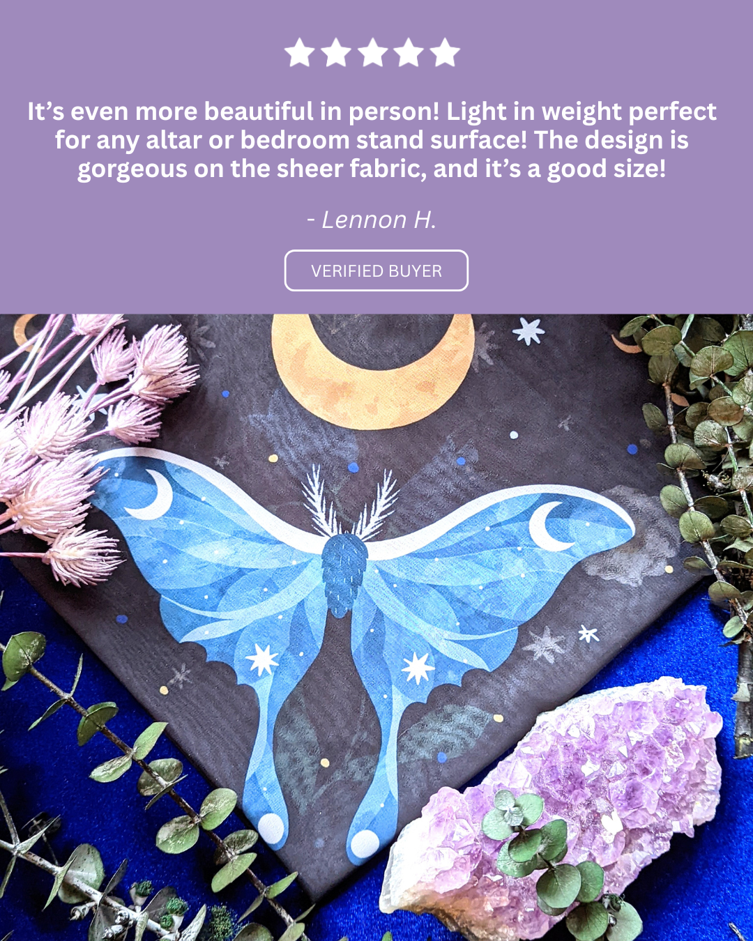 Midnight Garden Scarf & Altar Cloth