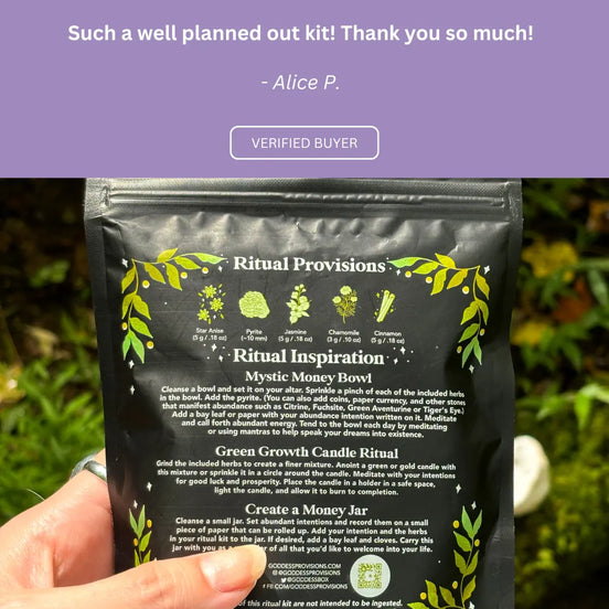 Attract Abundance Ritual Bundle includes Money Magic, Mystic Cauldron sets - Goddess Provisions