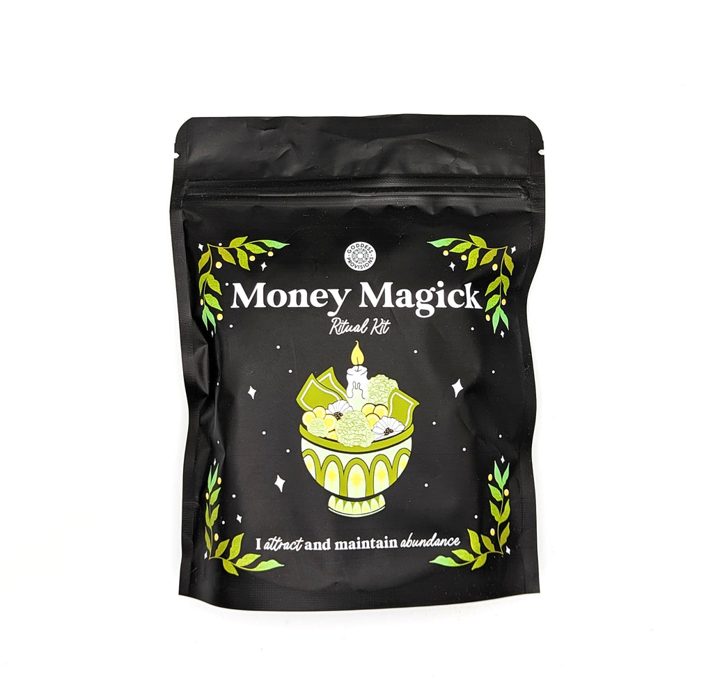 Money Magick Ritual Kit by Goddess Provisions on white background