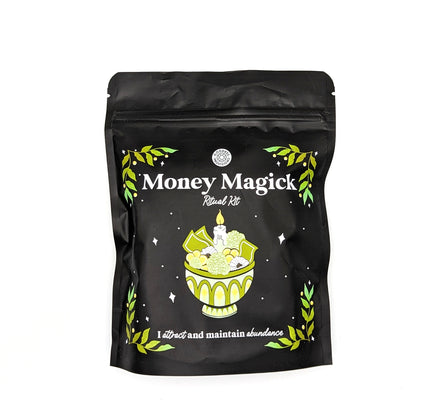Money Magick Ritual Kit by Goddess Provisions on white background