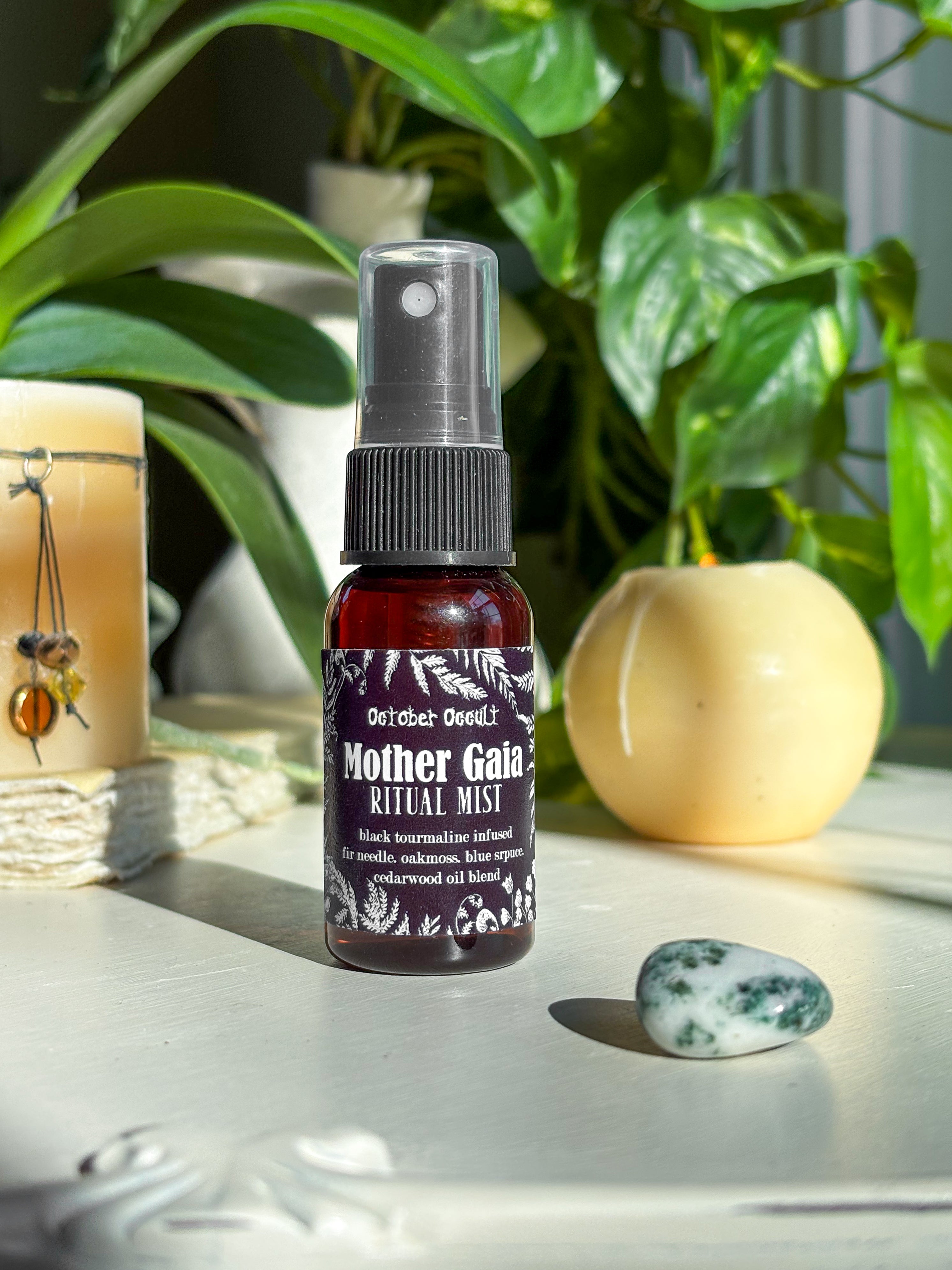 Black Tourmaline Infused Body Mist - Fir needle - Oakmoss - Blue Spruce - Cedarwood oils