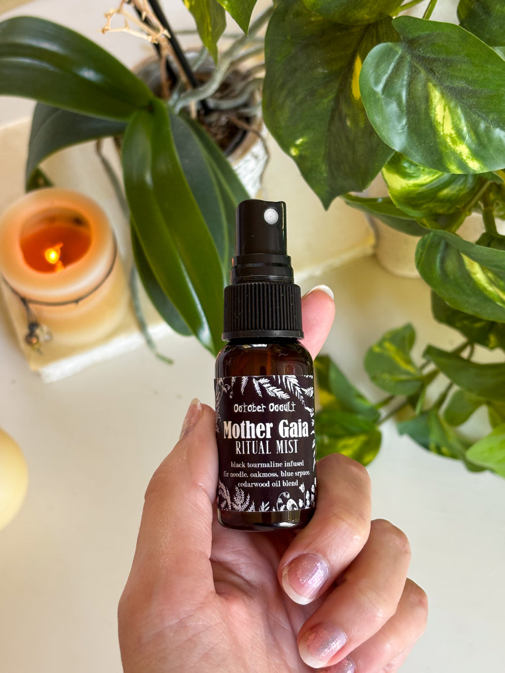 Black Tourmaline Infused Body Mist - Fir needle - Oakmoss - Blue Spruce - Cedarwood oils