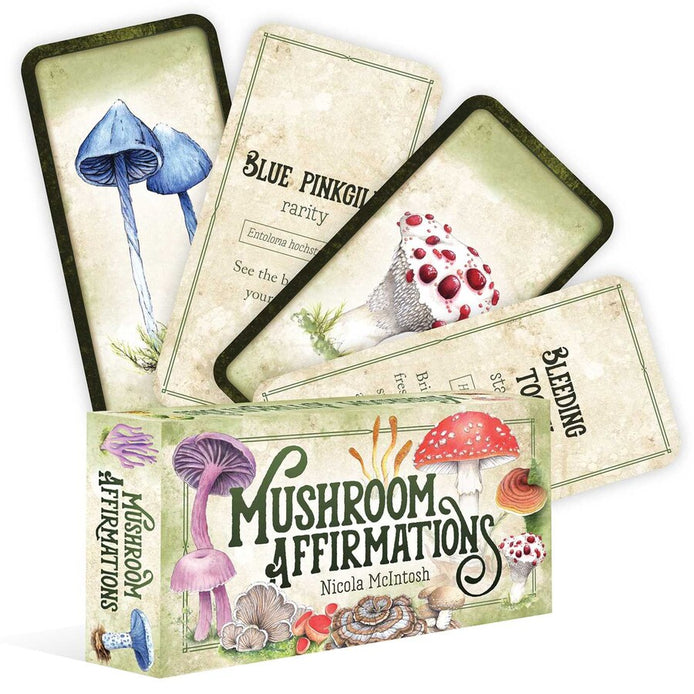 🍄 Affirmation cards for woman - Embrace Fungi Wisdom with the Mushroom Affirmation Deck - 40 Affirmation cards
