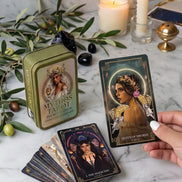 pocket tarot deck featuring Greek gods and goddesses for intuitive readings and spiritual insight