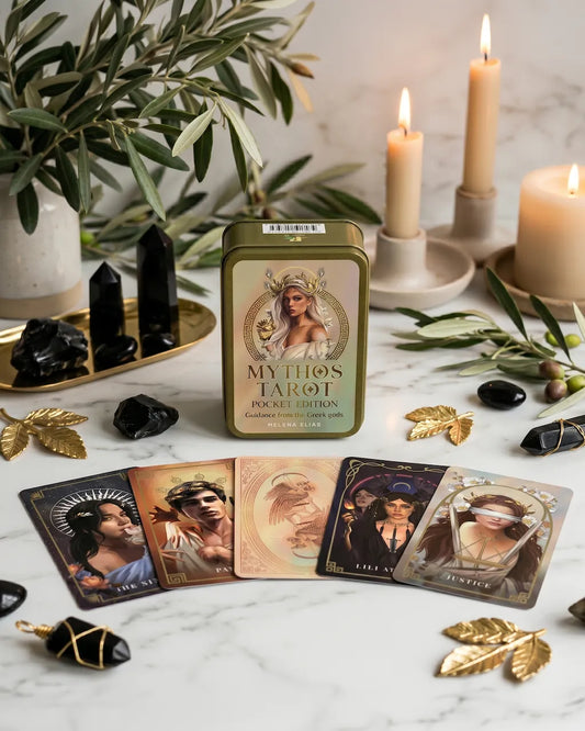 Mythos Tarot Pocket Edition mini tarot deck inspired by Greek mythology and divine guidance