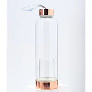 Crystal Infusing Glass Water Bottle