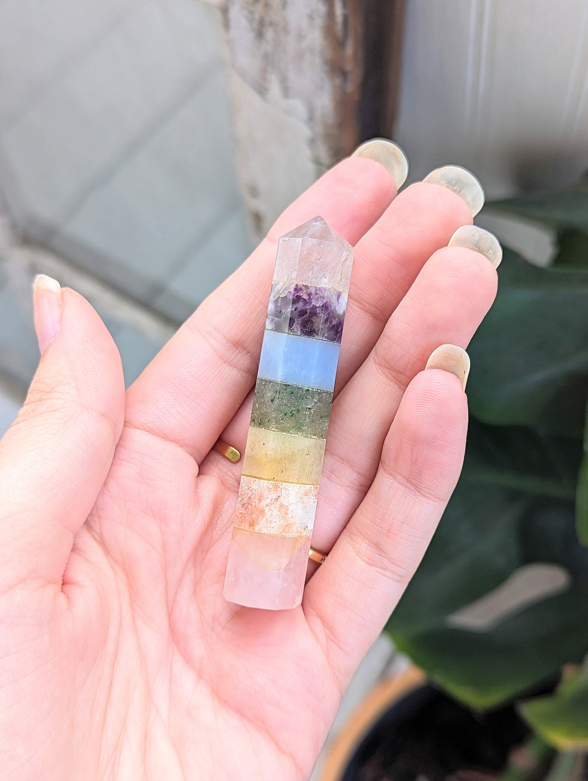 Pastel Rainbow Chakra Wand