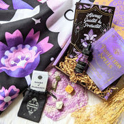 Protection Box Mystic Moons Luxurious Textile Protection Spells Protection Spells Amulet of Protection White Howlite Phantom Zebra Calcite