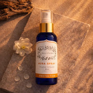 Crystal infused aura mist for protection, energy balance, and daily cleansing rituals