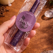 herbal infused candle for meditation, divination, and developing psychic abilities