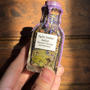 psychic intuition spell jar for divination, spiritual clarity, and enhancing intuitive abilities