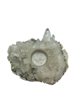 Quartz Cluster Tea Light Holder