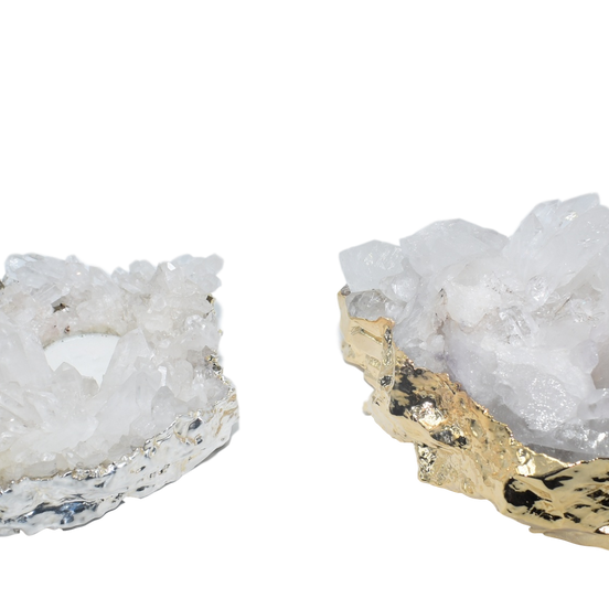 Quartz Cluster Tea Light Holder