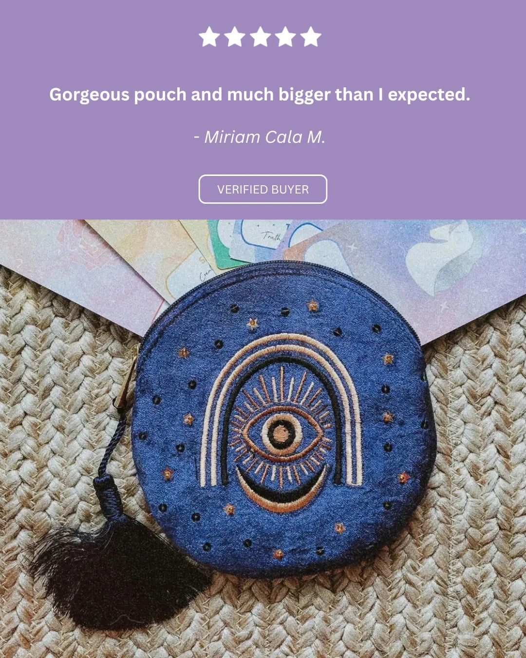 Radiating Intuition Velvet Pouch