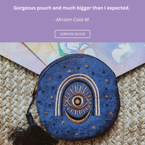Radiating Intuition Velvet Pouch
