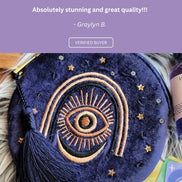 Radiating Intuition Velvet Pouch
