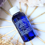 Refresh and hydrate your skin with the Cruz Azul Brightening Toner. Infused with lavender, eucalyptus, and butterfly pea blossoms, this vegan toner balances tone and reduces redness for a radiant glow. Available at Goddess Provisions.