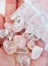 Rose Quartz & Clear Quartz Crystal Set
