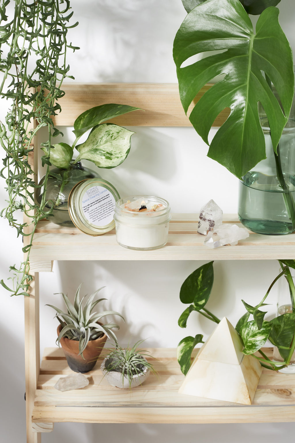 Organic Space Clearing Intention Candle