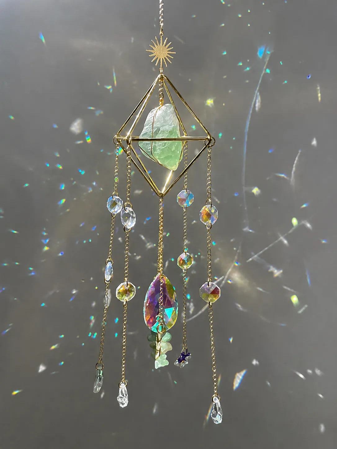 Sparkling Citrine Suncatcher
