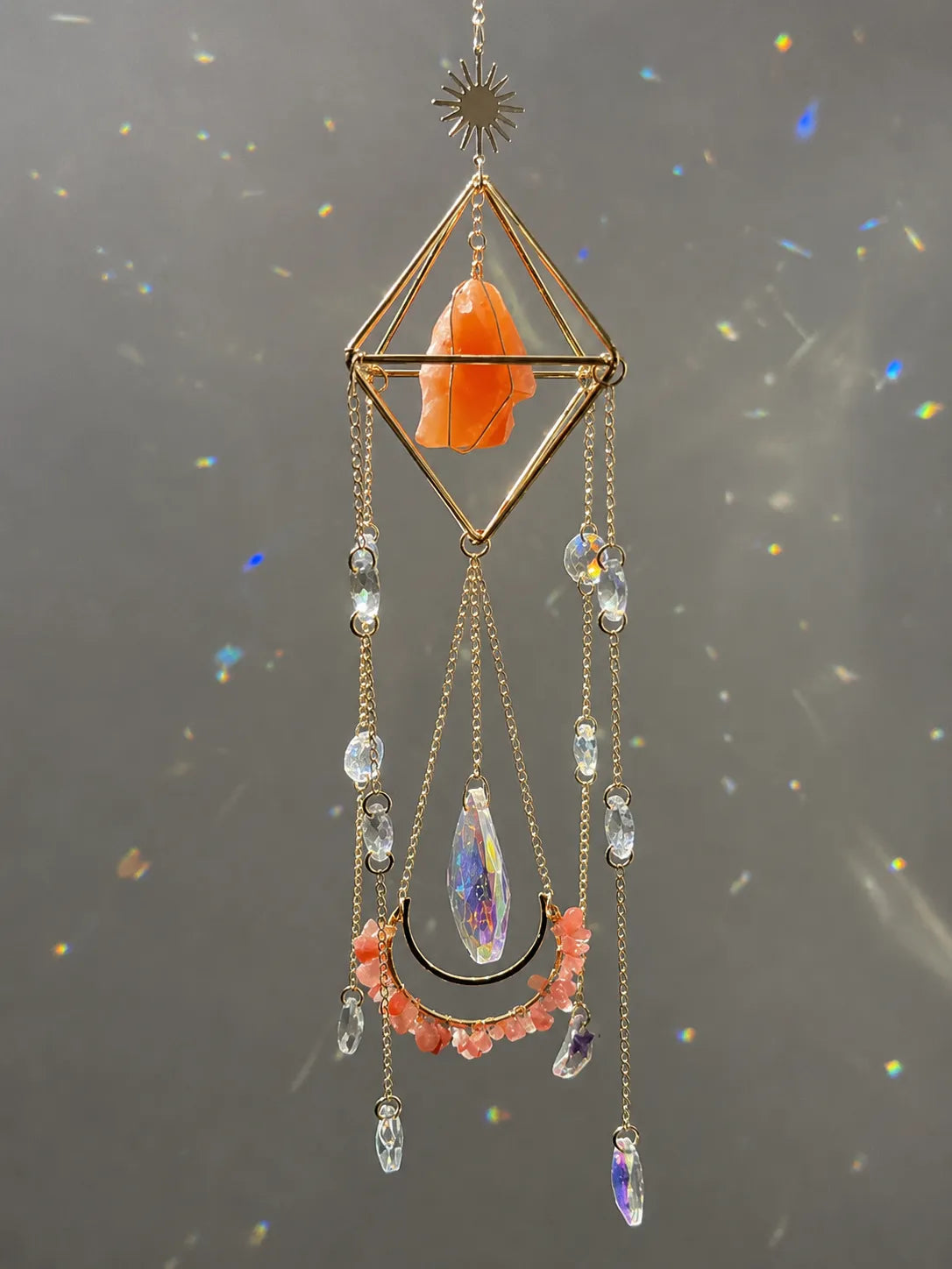 Sparkling Citrine Suncatcher