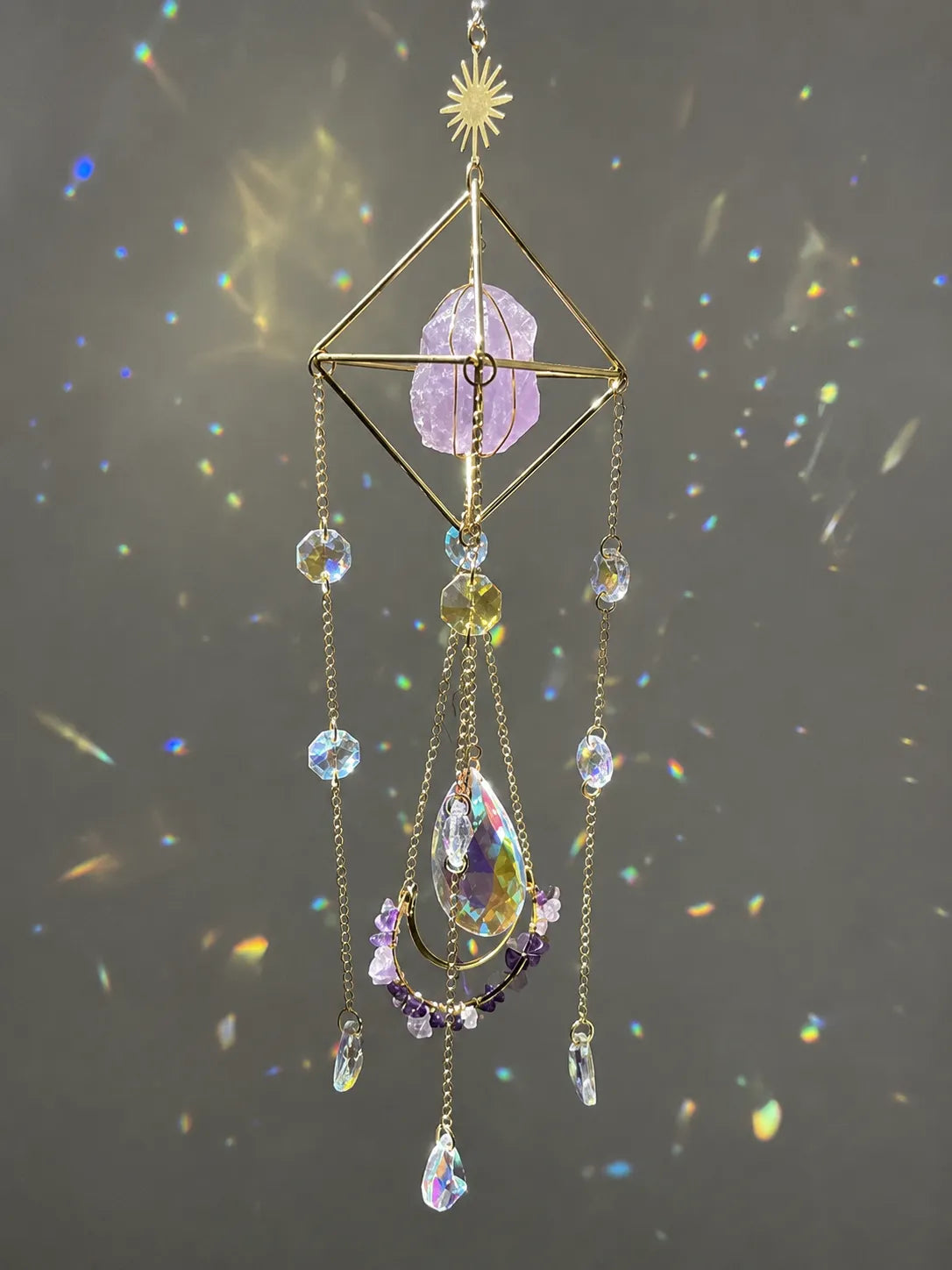 Sparkling Citrine Suncatcher
