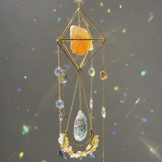 Sparkling Citrine Suncatcher