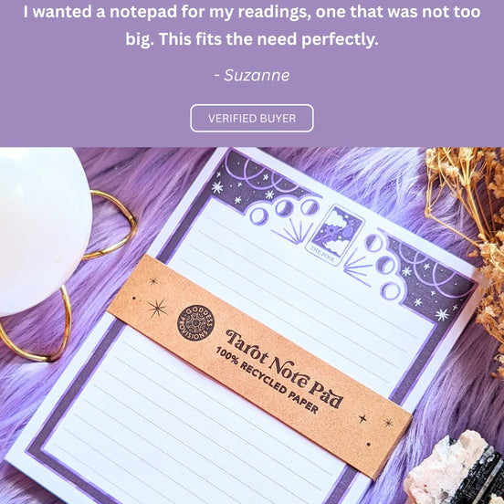 Tarot Themed Notepad