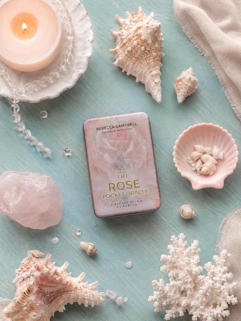 Rose Oracle Pocket Edition mini oracle deck with guidebook for spiritual guidance and intuition