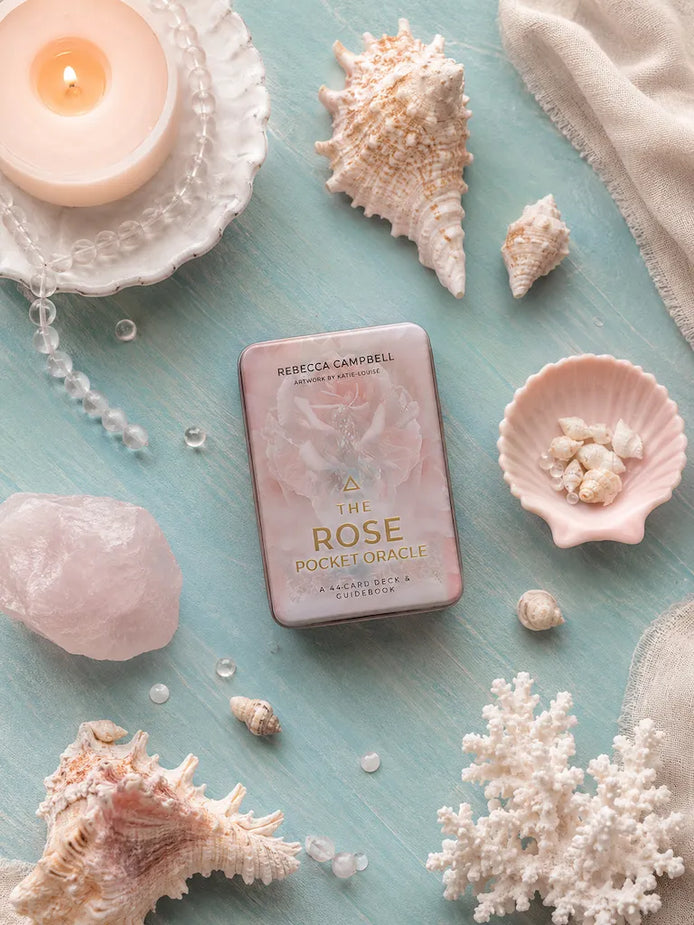 Rose Oracle Pocket Edition mini oracle deck with guidebook for spiritual guidance and intuition
