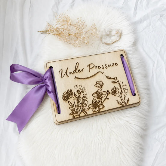 Under Pressure flower press for preserving pressed flowers, petals, and botanical keepsakes