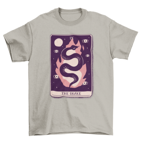 The Snake Tarot Card T-Shirt