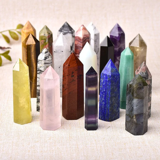 Various collection of witchcraft and spiritual crystals and stones