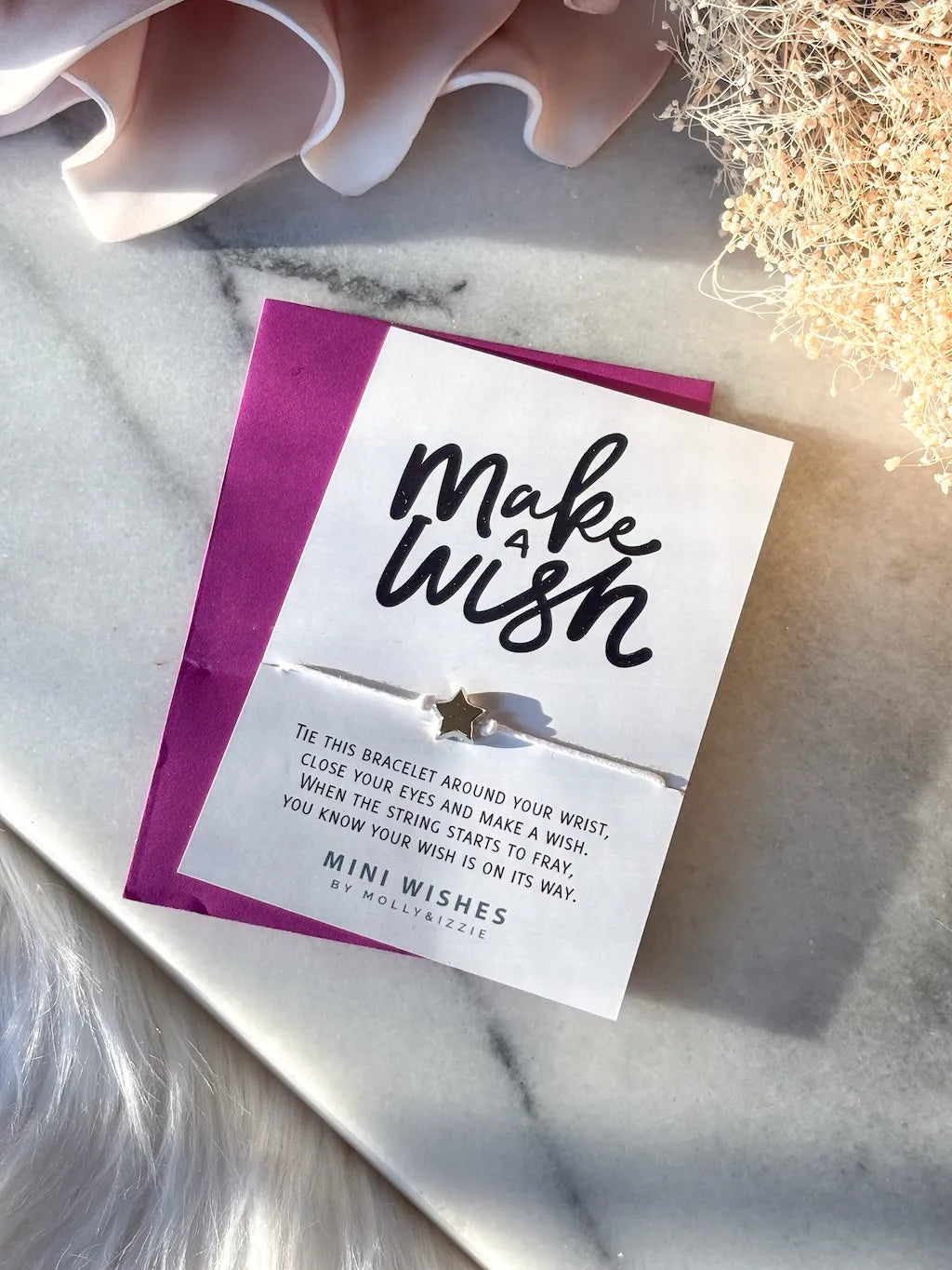Make a Wish bracelet - Silver Jewelry