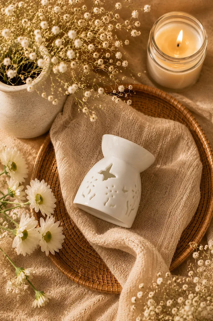 butterfly shaped wax melt burner symbolizing transformation and new beginnings