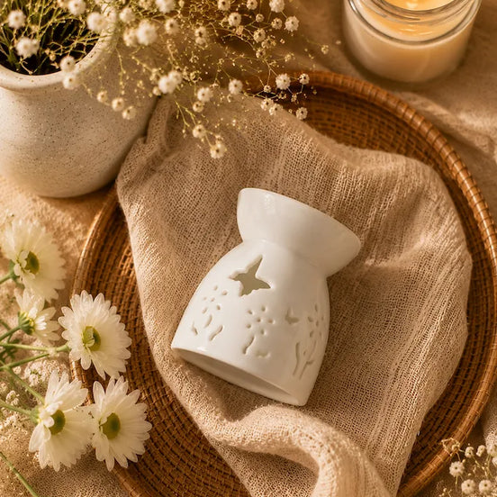 butterfly shaped wax melt burner symbolizing transformation and new beginnings