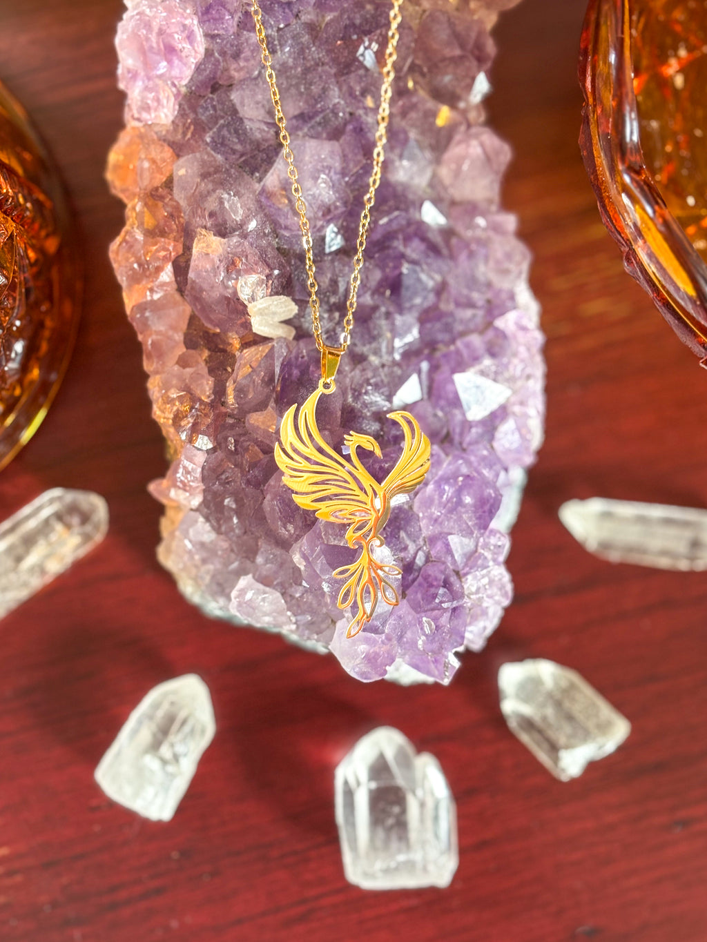 🔥 Rise in Power with the Phoenix Necklace – Gold-Plated Symbol of Rebirth - Jewelry