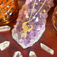 🔥 Rise in Power with the Phoenix Necklace – Gold-Plated Symbol of Rebirth - Jewelry
