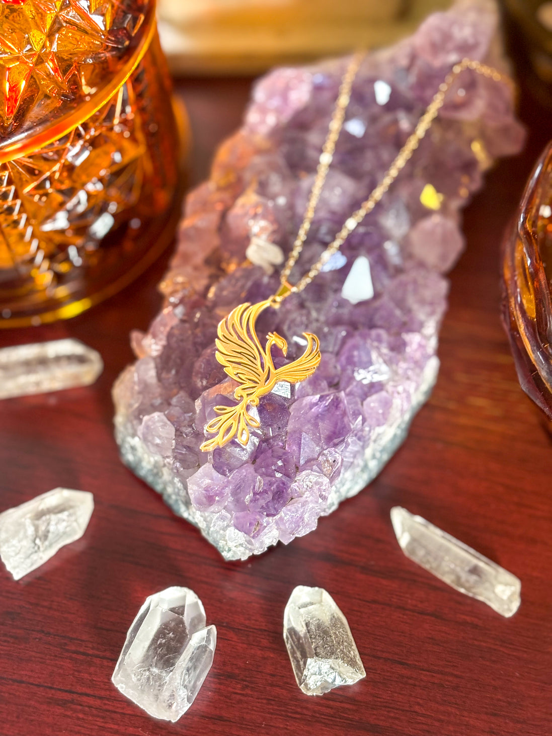🔥 Rise in Power with the Phoenix Necklace – Gold-Plated Symbol of Rebirth - Jewelry