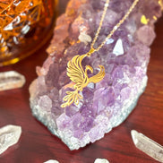 🔥 Rise in Power with the Phoenix Necklace – Gold-Plated Symbol of Rebirth - Jewelry