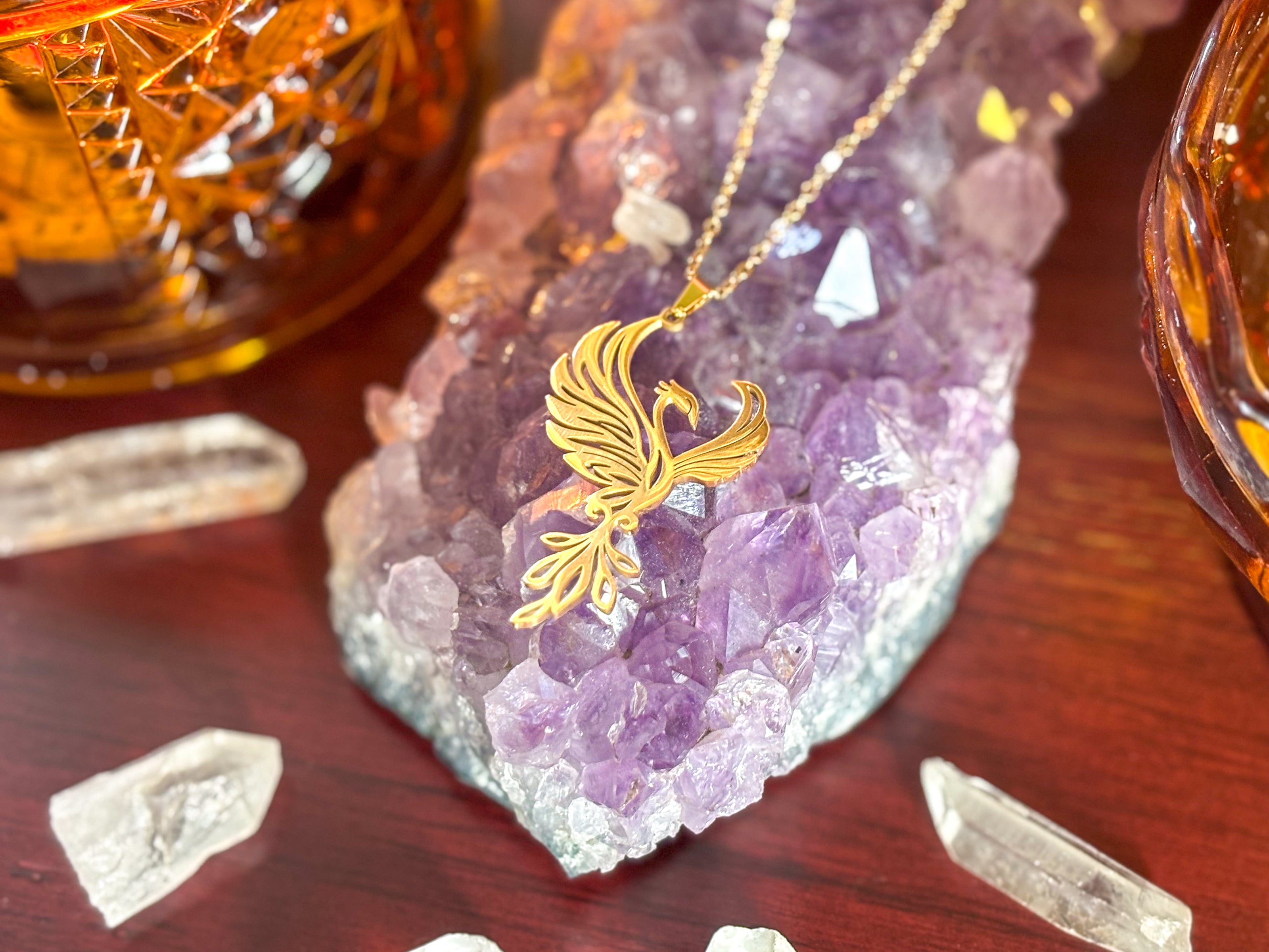 🔥 Rise in Power with the Phoenix Necklace – Gold-Plated Symbol of Rebirth - Jewelry