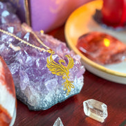 🔥 Rise in Power with the Phoenix Necklace – Gold-Plated Symbol of Rebirth - Jewelry