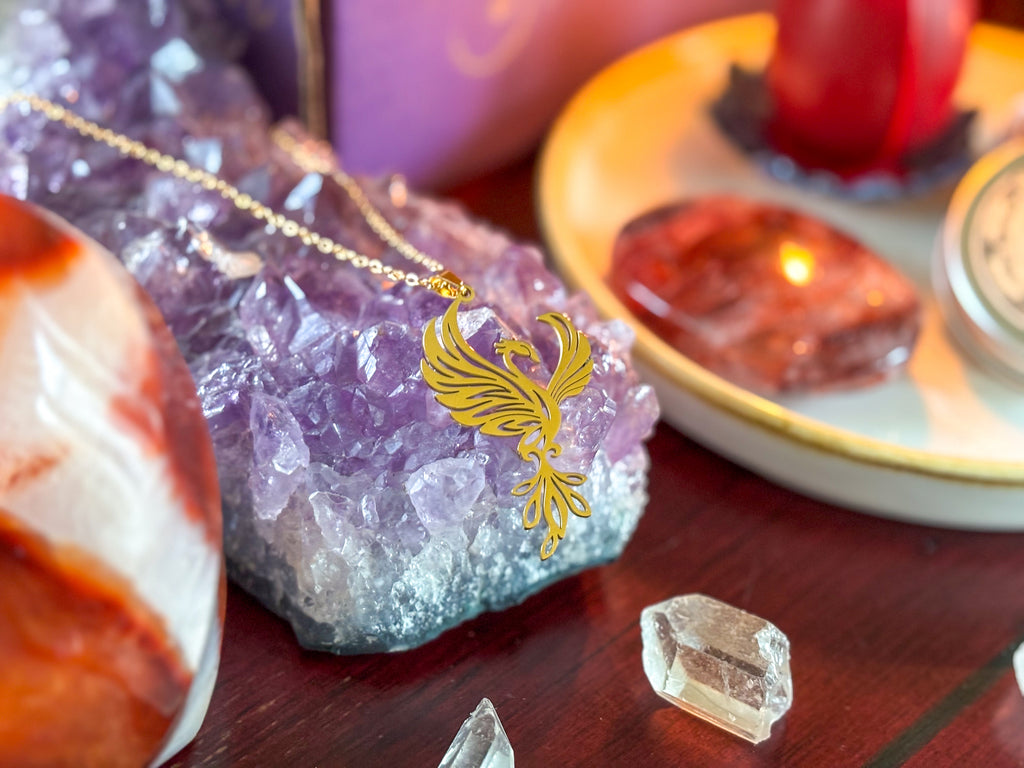🔥 Rise in Power with the Phoenix Necklace – Gold-Plated Symbol of Rebirth - Jewelry