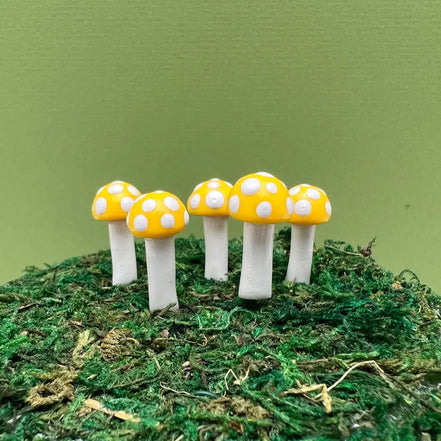 Enchant Your Garden with Handmade Mystical Woodland Mushroom Picks, spiritual home decor for a sacred space