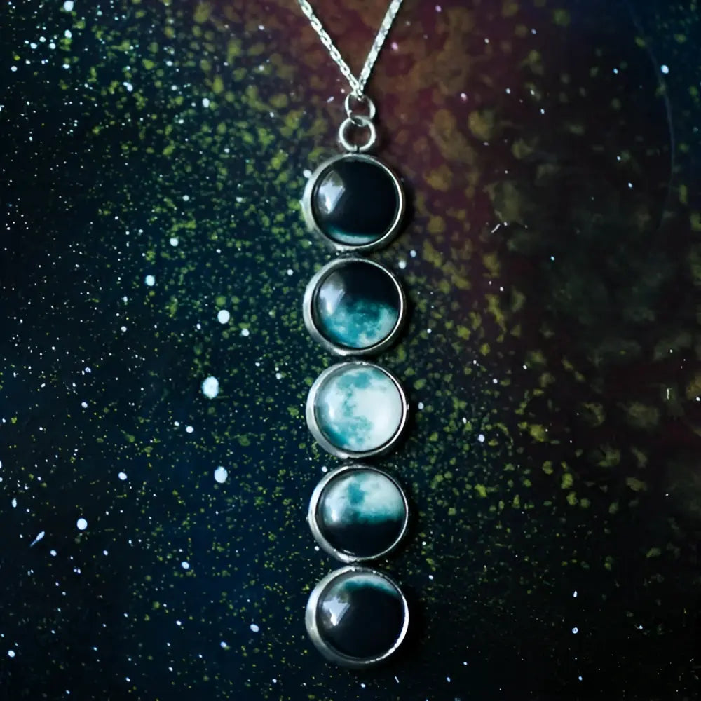 Moon Phase Pendant Necklace